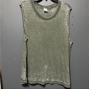 Plus Size Distressed Tank XXL